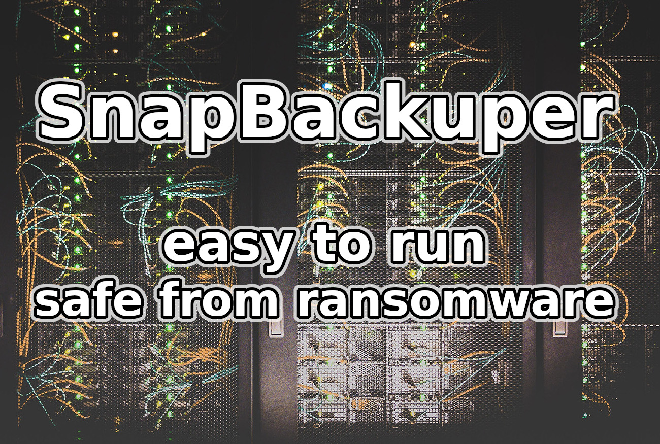 Snap Backuper secure backup data